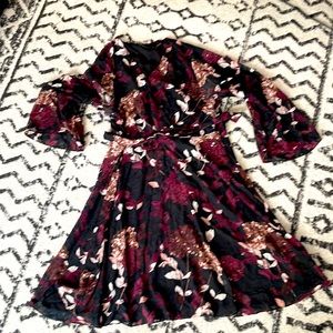 Ivanka Trump black floral dress